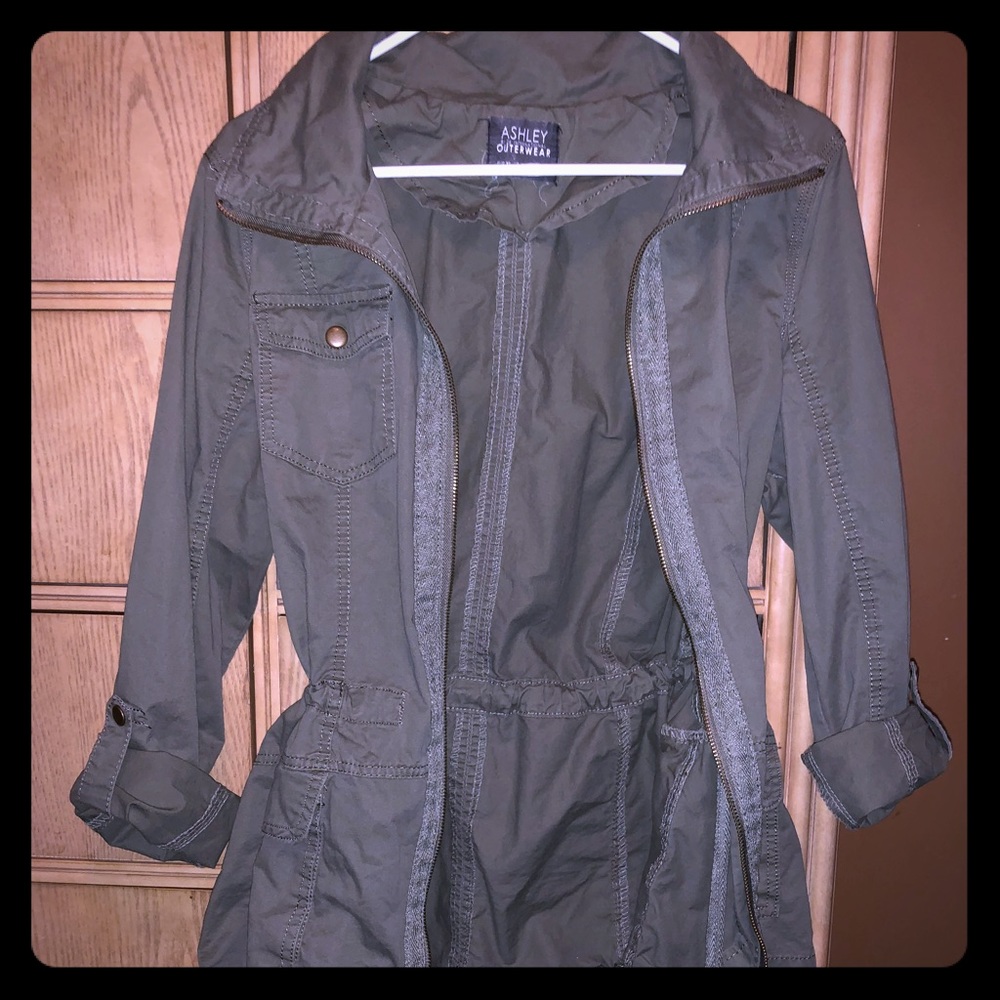 Ashley Outerwear Olive Military Anorak